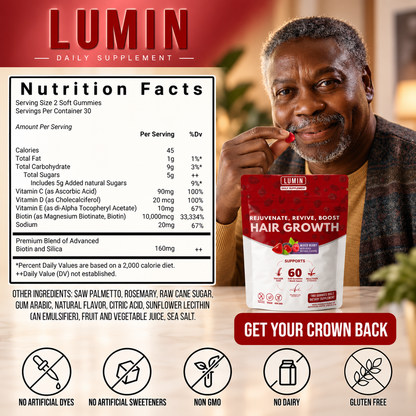 LUMIN-RRB Hair Growth Gummies